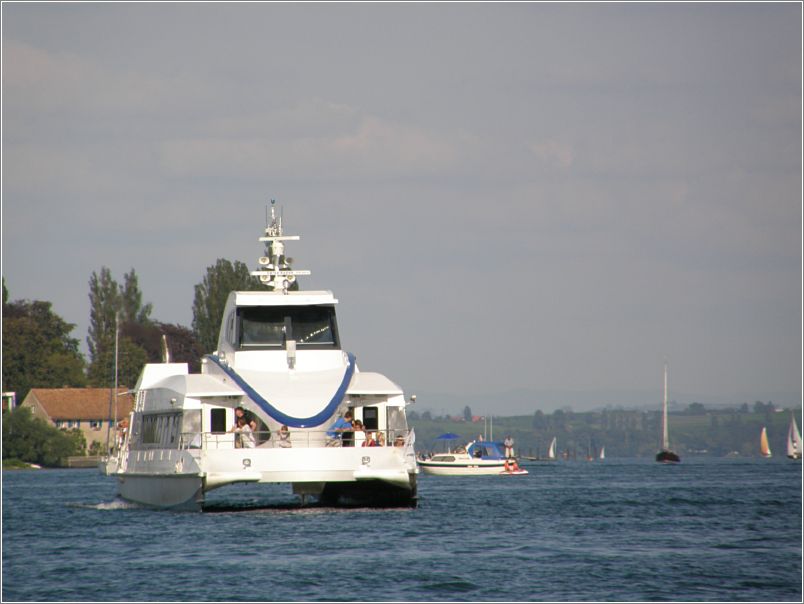 Katamaran auf dem Bodensee