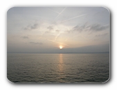 Abendhimmel über dem See