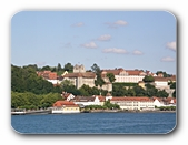 Meersburg vom See aus