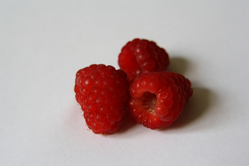 drei Himbeeren