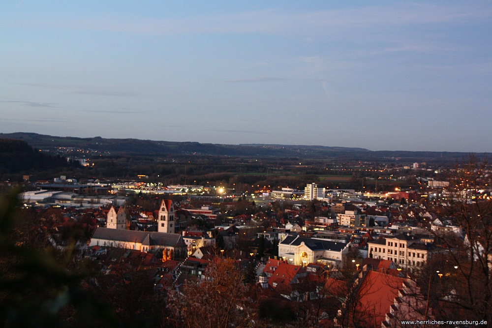 Blick ber die Stadt (abends)