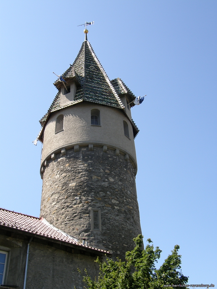 Grner Turm von der Schussenstr. aus