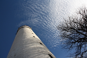 Mehlsack von unten mit Wolken