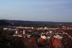 Blick über die Stadt (abends)