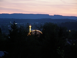 Rutenfest bei Sonnenuntergang