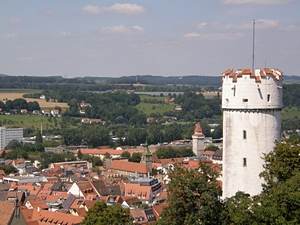 Blick über die Stadt, mit Mehlsack