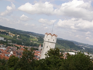 Blick zum Mehlsack von der Burg aus