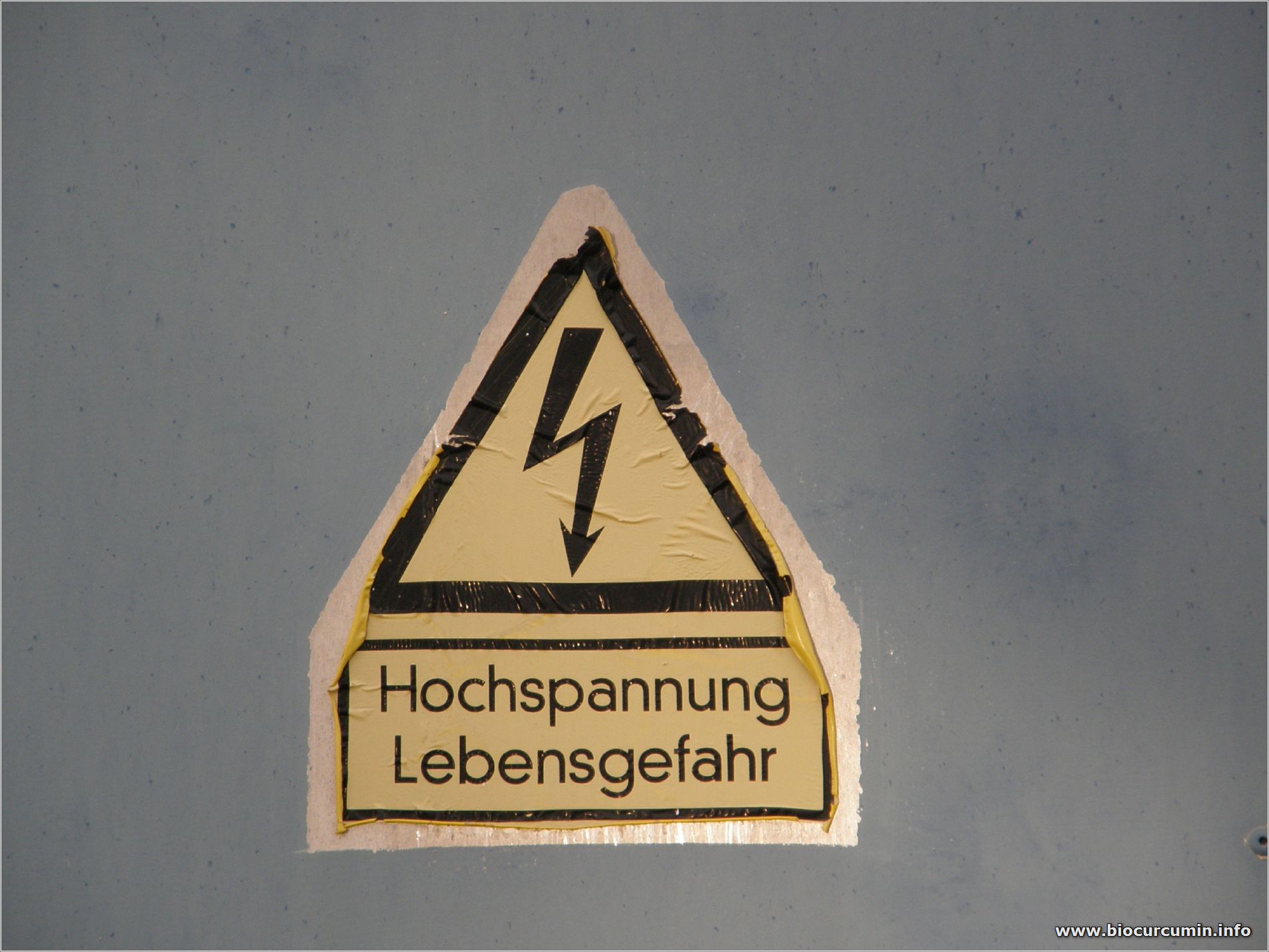 Hochspannung-Lebensgefahr